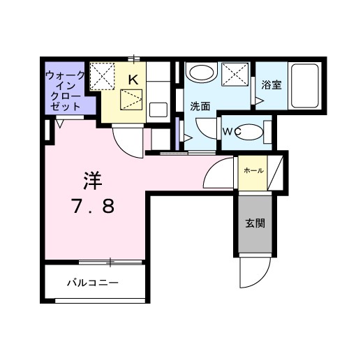相光ビレッジ戸塚Ⅱ 102号室 間取り