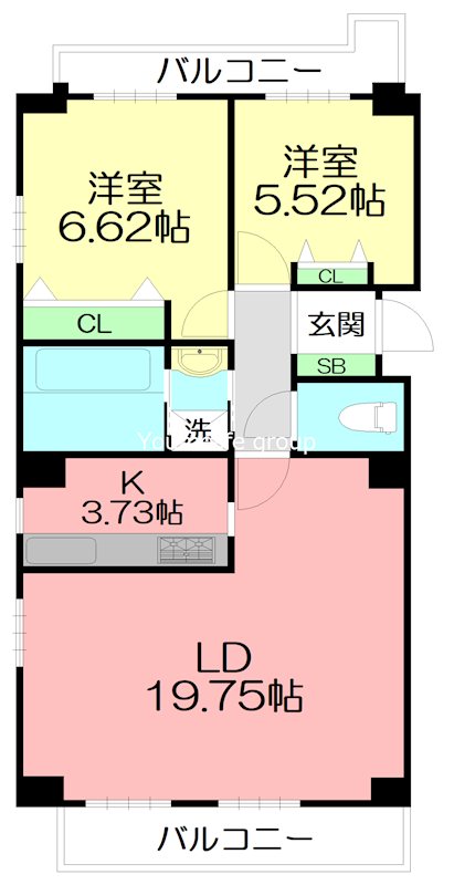 フレールヒルズ秦野本町 201号室 間取り