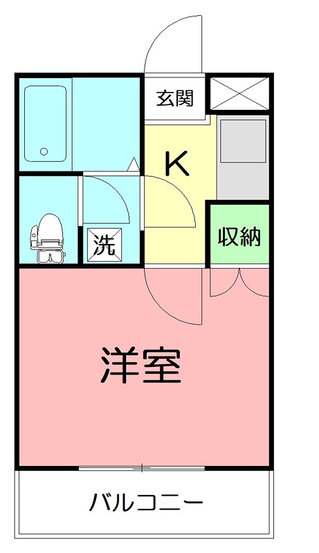 ガイア春日町 202号室 間取り