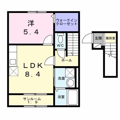 プラシード　エイワン 間取り