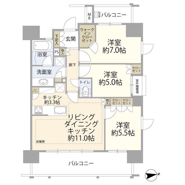 グランテム本厚木 間取り