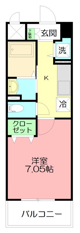 カーサソレアード 106号室 間取り