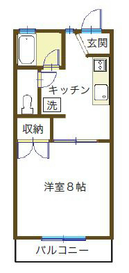 ウエルネス 202号室 間取り