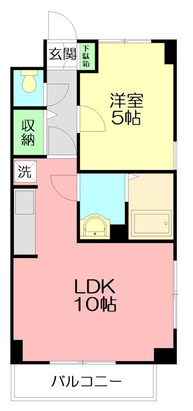 サニー１９ 201号室 間取り