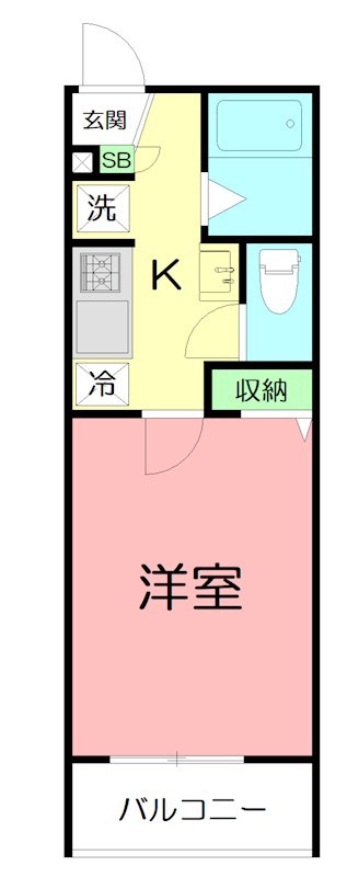 ファイブスター東海A棟 108号室 間取り
