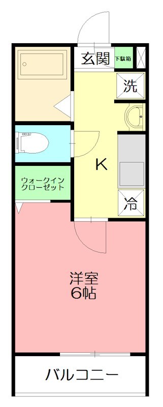 ファイブスター東海A棟 107号室 間取り