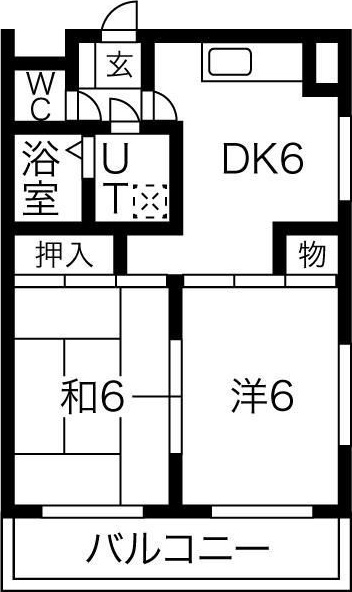 森ハイツ 101号室 間取り