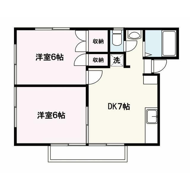 仲居ハイツⅡ 201号室 間取り