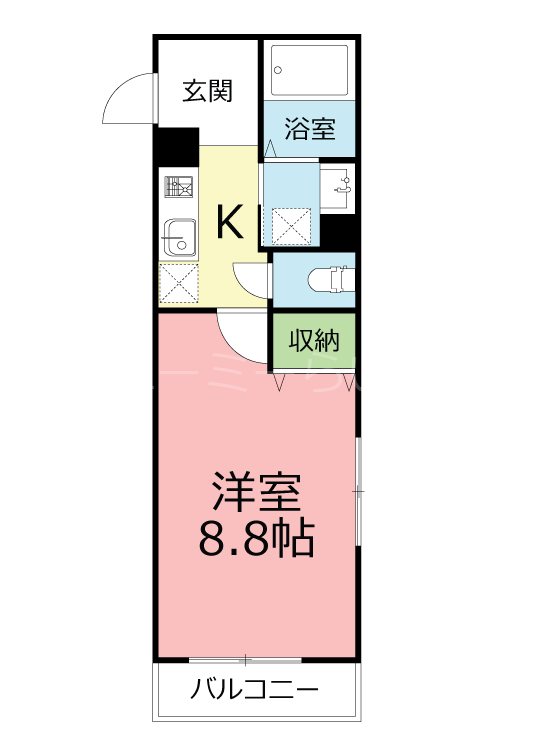 La・Luce 205号室 間取り