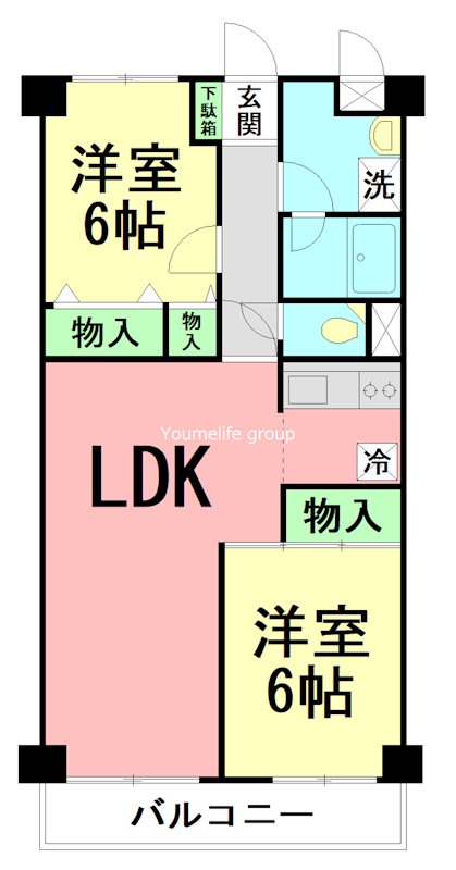 厚木ダイカンプラザ 205号室 間取り