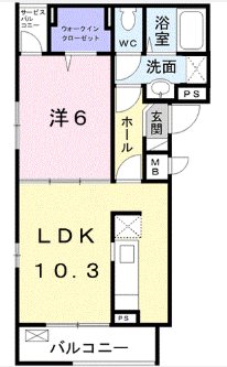 アハトフェルダ壱番館 301号室 間取り