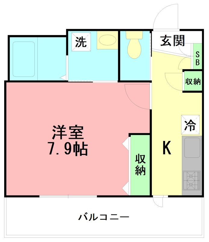 Riz Village 101号室 間取り