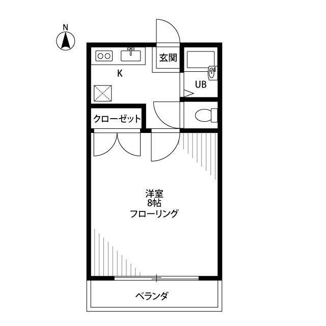 アムール湘南 105号室 間取り