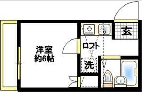 フジパレス湘南 五番館 105号室 間取り