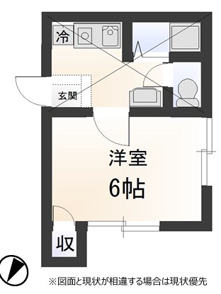プラーズ愛甲A棟 201号室 間取り