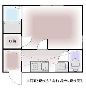 プラーズ愛甲A棟 202号室 間取り