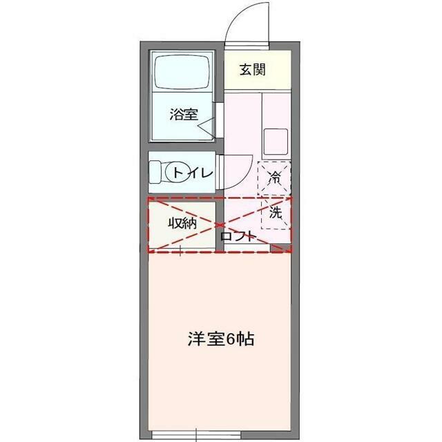 ハイツメルローズ 103号室 間取り