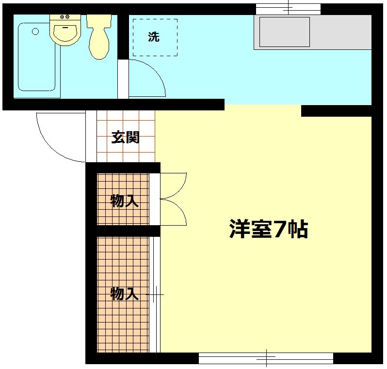 メゾン平野 205号室 間取り