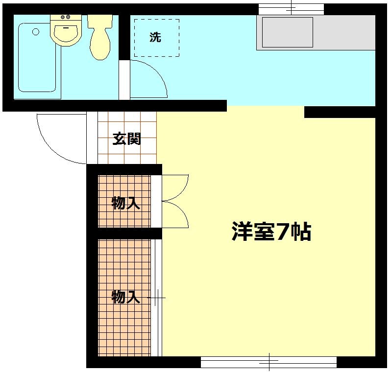 メゾン平野 205号室 間取り