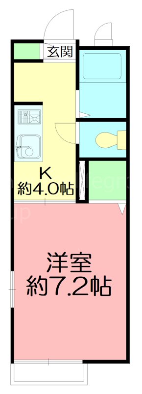 クレールJe茅ヶ崎 105号室 間取り
