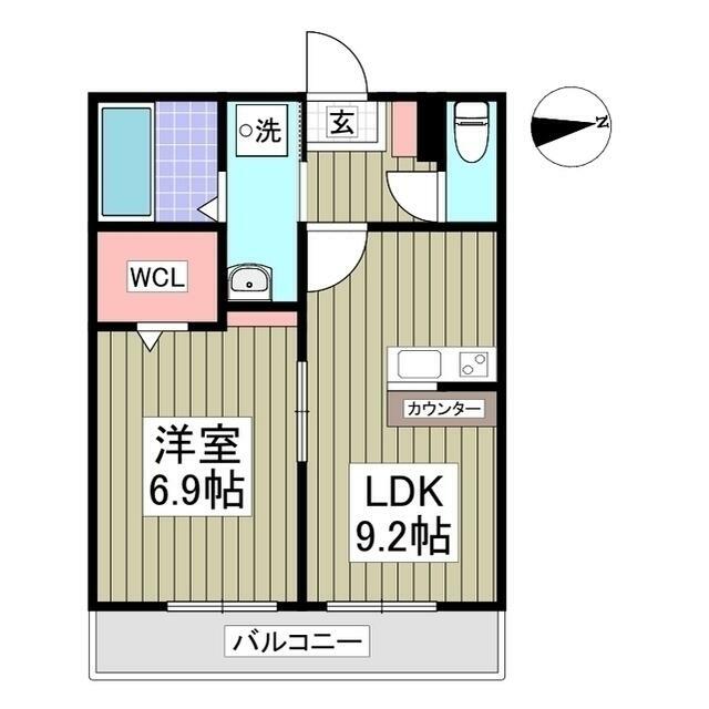 GranStyle 由比ヶ浜 202号室 間取り