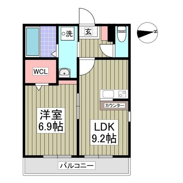 GranStyle 由比ヶ浜 301号室 間取り