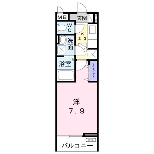 エスポアメゾン 101号室 間取り