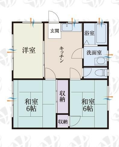 秦野市羽根アパート 102号室 間取り