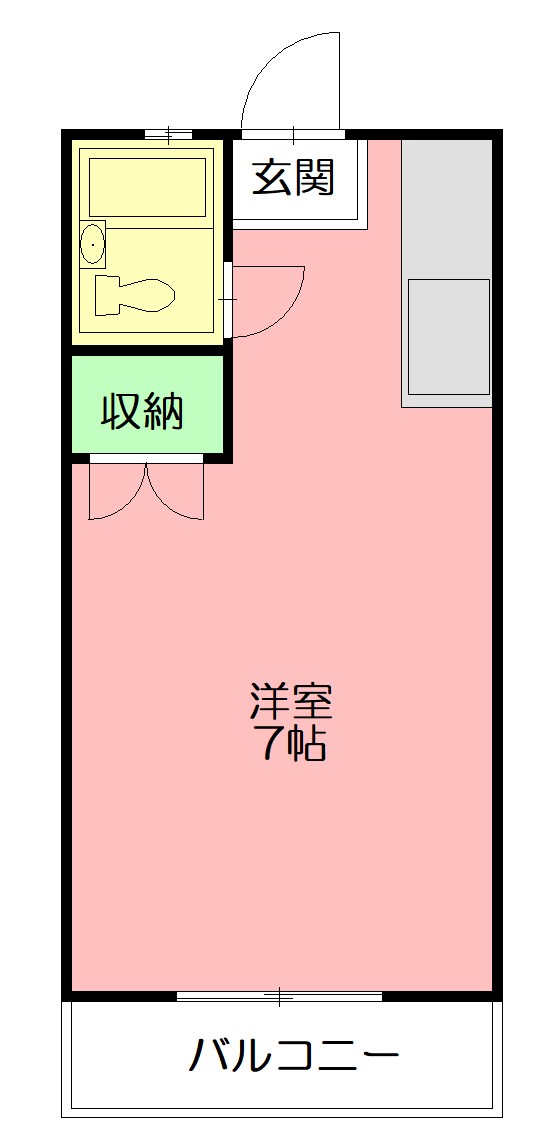 コーポリヨン 101号室 間取り