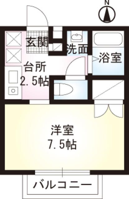 セルディア 105号室 間取り