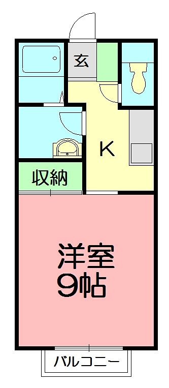 フジパークス 101号室 間取り