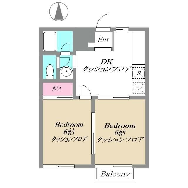 コート城山 103号室 間取り