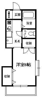 リヨン湘南 205号室 間取り