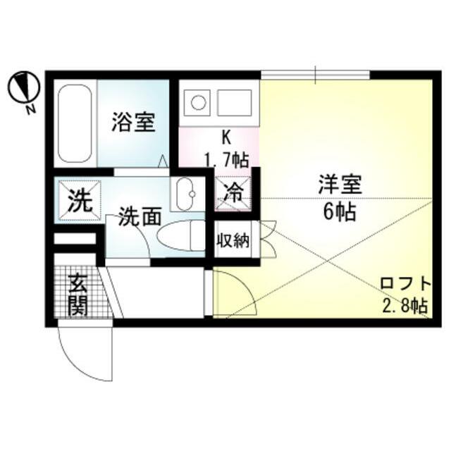 ソレイユ藤沢 203号室 間取り