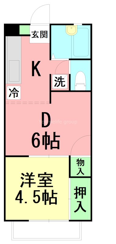 グランヒル湘南 203号室 間取り