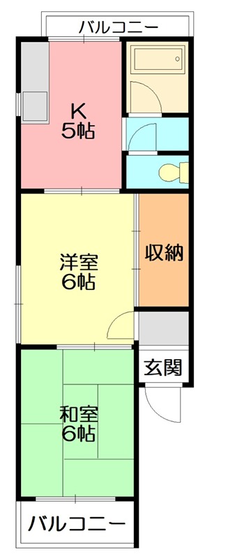 ネオプラザ平塚 202号室 間取り