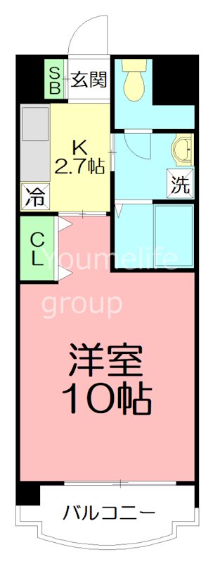 シャルマン 306号室 間取り