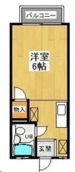 グランドパレスサネカタＡ 106号室 間取り