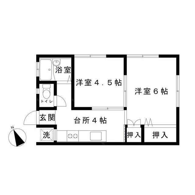 サンライズ田谷 103号室 間取り