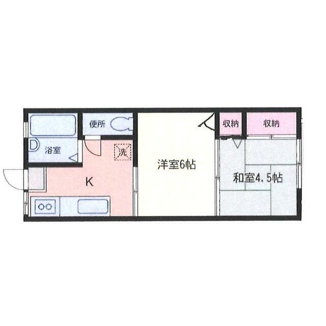 コスモAoi中田Ⅱ 102号室 間取り