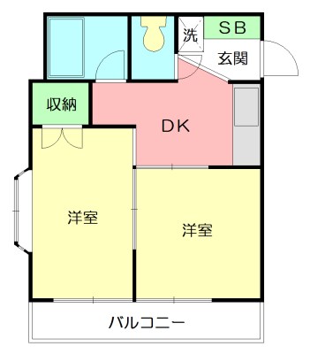 ＦＬヴィラ上倉田 203号室 間取り