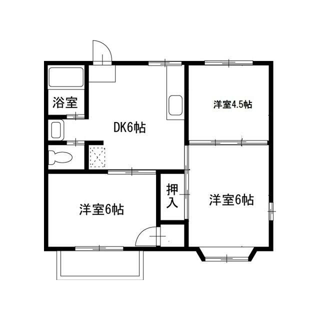 ジュネス飯村 202号室 間取り