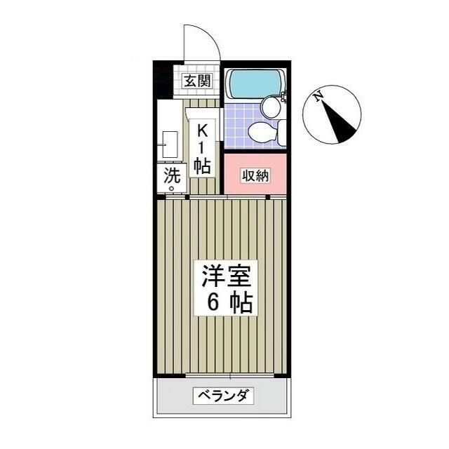 シャトール田口戸塚Ⅰ 504号室 間取り