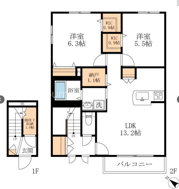 ランブル鵠沼松が岡  101号室 間取り