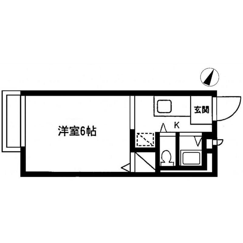 メゾンアリスト 206号室 間取り
