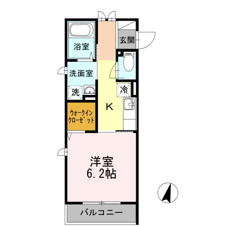 リマージュ 205号室 間取り