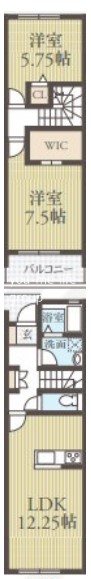 ＧＳ松田惣領 104号室 間取り