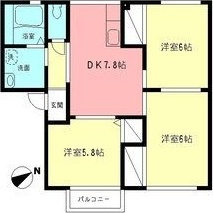 カルムGOTO　B 203号室 間取り