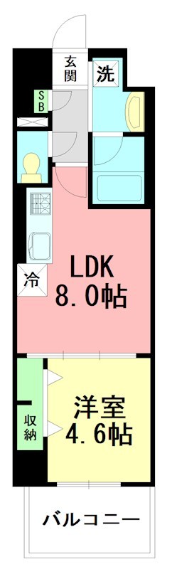 リベラ　マーロⅢ 1002号室 間取り