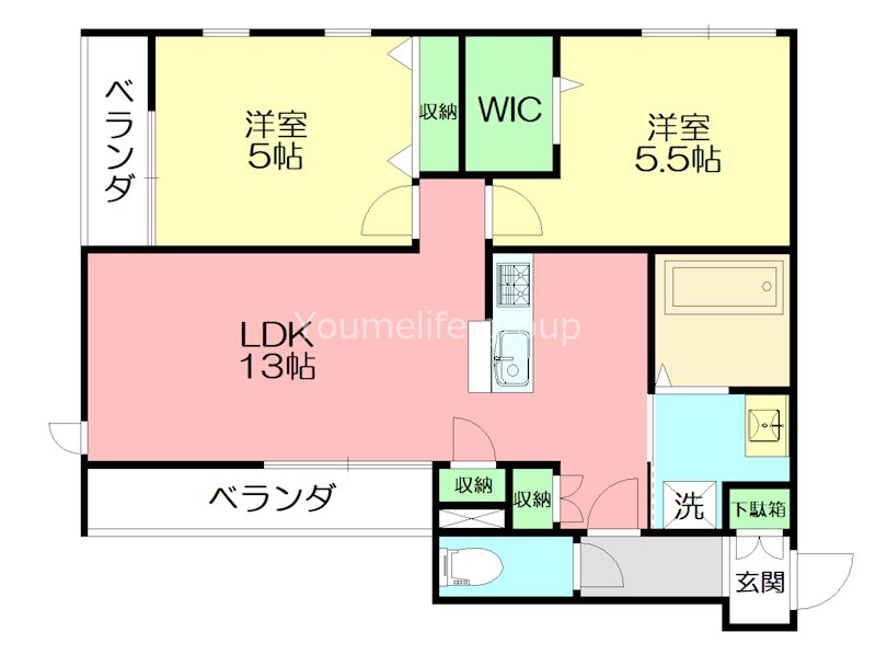 シャルールくげぬま 間取り